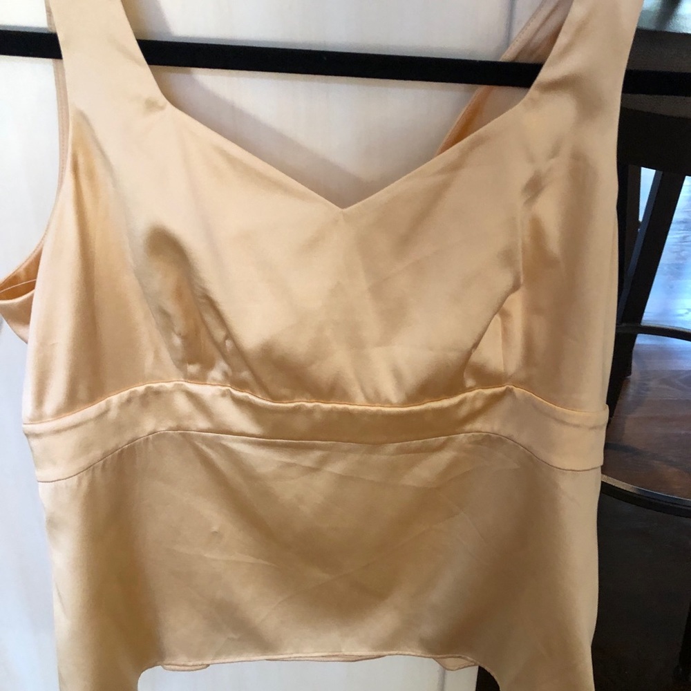 BRAND NEW WITH TAGS! Yelloe satin top from Talbots